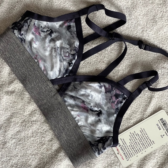 Lululemon sports bra. Size 6. Purple. “If you’re lucky bra” - Picture 2 of 4